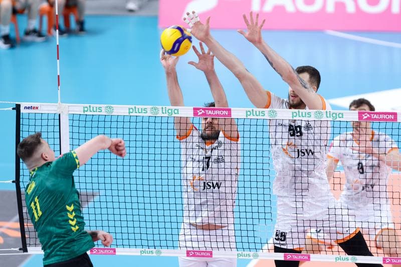 Volleyball. PlusLiga. Jastrzebski Wegiel - GKS Katowice. 03.02.2024