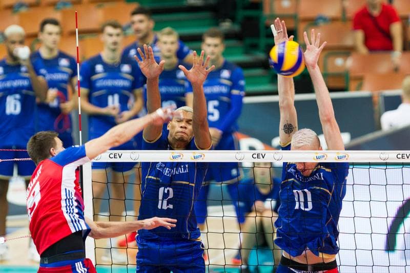 Volleyball. EuroVolley 2017. France - Czech Republic. 30.08.2017