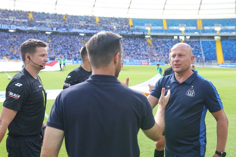 Football. Betclic I liga. Ruch Chorzow - Znicz Pruszkow. 28.07.2024