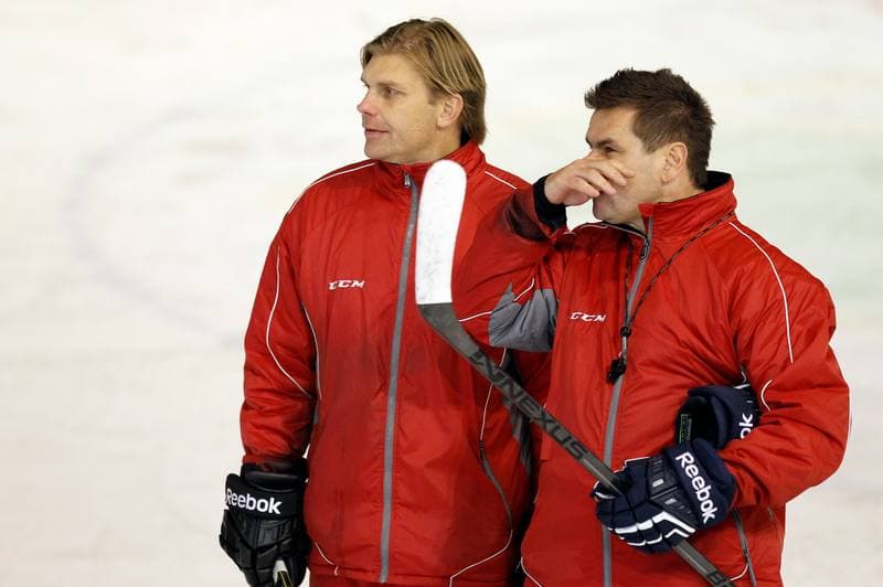 Ice Hockey. Poland national team. Training. 04.11.2015