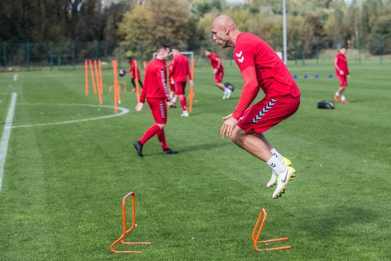 Football. Zaglebie Sosnowiec. Training. 01.10.2019
