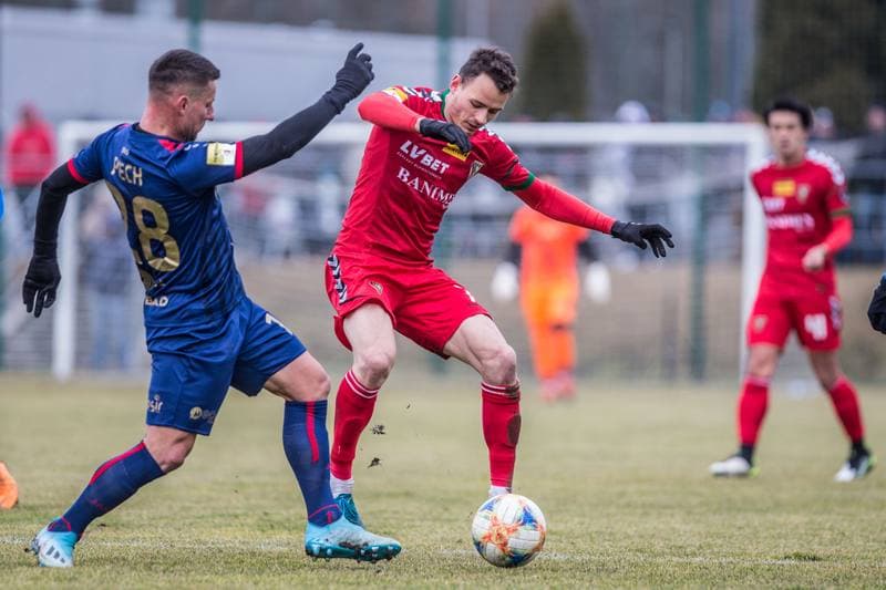 Football. Sparing. Zaglebie Sosnowiec - Odra Opole. 22.02.2020