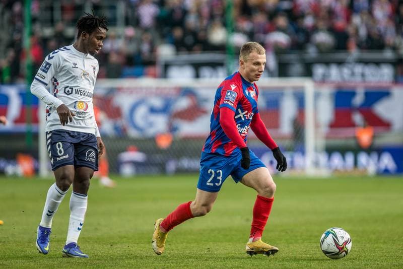 Football. PKO BP Ekstraklasa. Gornik Zabrze - Rakow Czestochowa. 20.02.2022