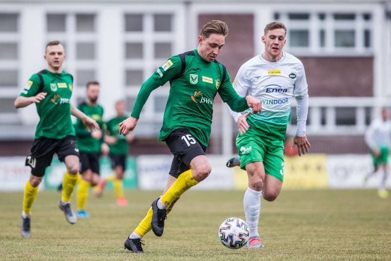 Football. Fortuna I Liga. GKS 1962 Jastrzebie - Radomiak Radom. 07.03.2020