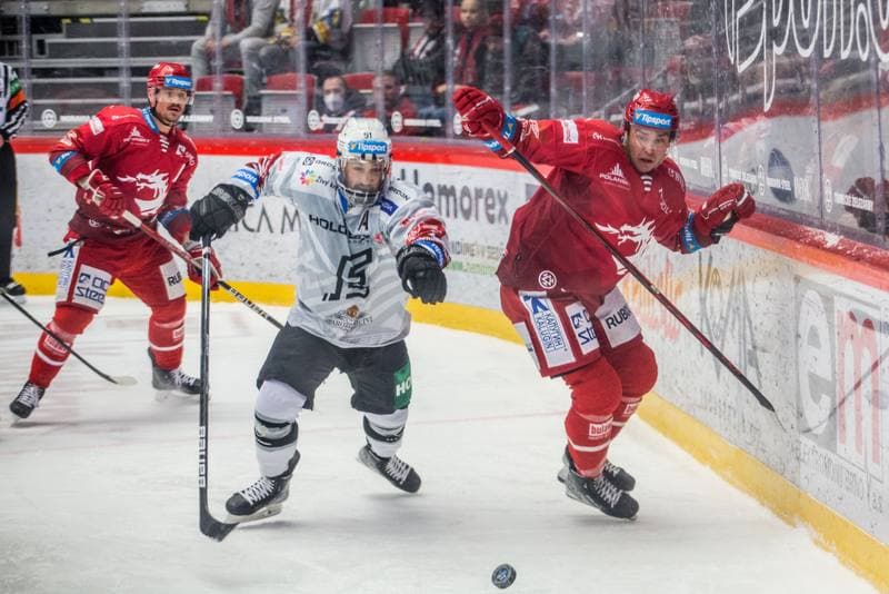 Ice Hockey. Tipsport Extraliga. Ocelari Trinec - Energie Karlovy Vary. 21.02.2022