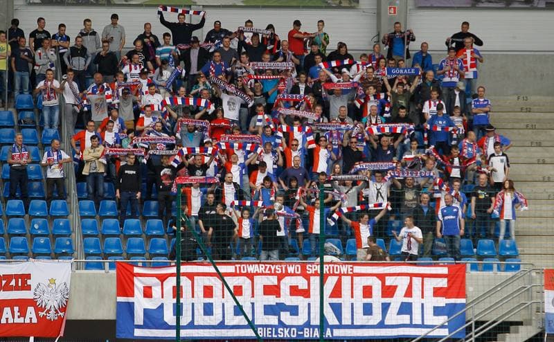 Football. Polish Cup. Piast Gliwice - Podbeskidzie Bielsko Biala. 04.03.2015
