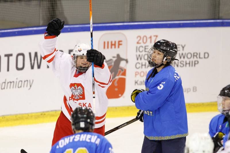 Ice Hockey. Women's World Championship. Kazakhstan - Poland. 09.04.2017