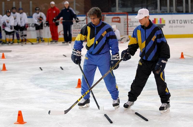 Ice Hockey. Jaroslaw Byrski Camp. Training. 27.11.2015