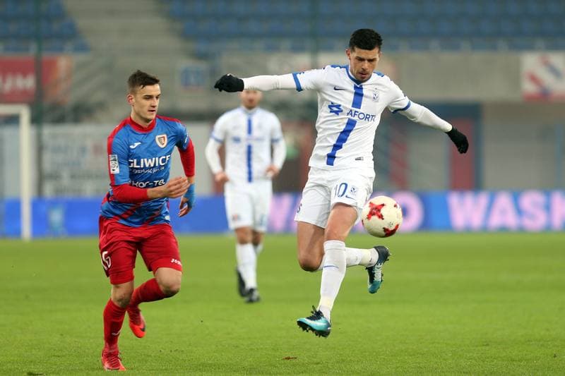Football. Lotto Ekstraklasa. Piast Gliwice - Lech Poznan. 03.12.2017