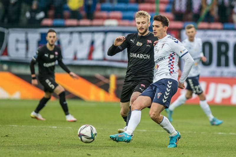 Football. PKO BP Ekstraklasa. Gornik Zabrze - Cracovia Krakow. 06.03.2022