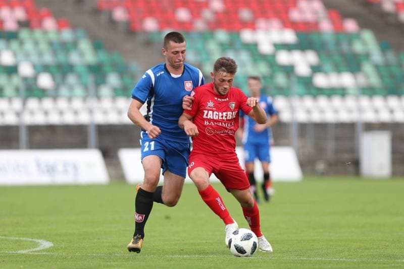Football. Sparing. Zaglebie Sosnowiec - Sleza Wroclaw. 16.07.2018