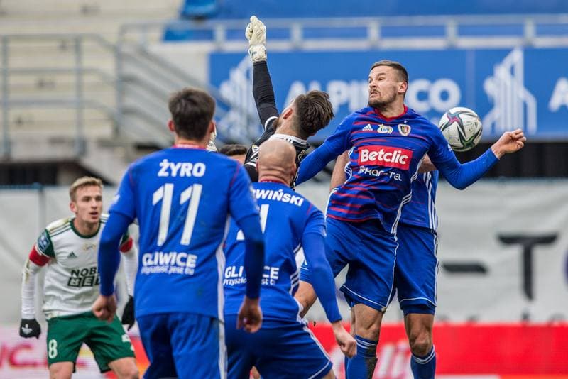 Football. PKO BP Ekstraklasa. Piast Gliwice - Slask Wroclaw. 06.02.2021