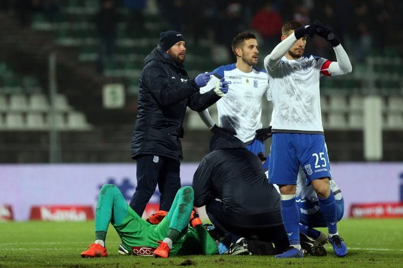 Football. Lotto Ekstraklasa. Zaglebie Sosnowiec - Lech Poznan. 16.12.2018