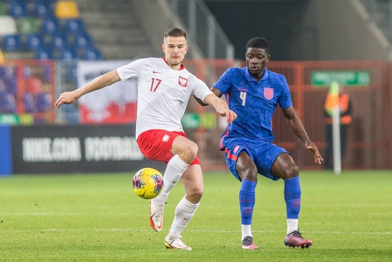 Football. UEFA Elite League. Poland - England. 25.03.2022