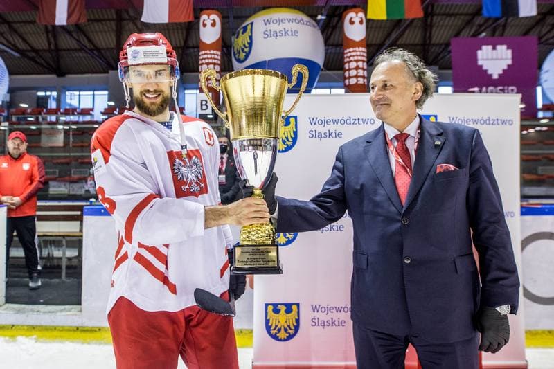 Ice Hockey. Three Seas Tournament. Poland - Latvia. 21.04.2021
