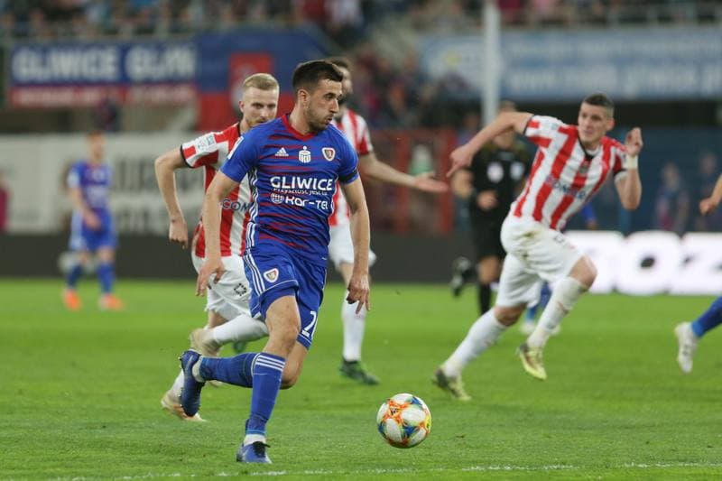 Football. Lotto Ekstraklasa. Piast Gliwice - Cracovia Krakow. 26.04.2019