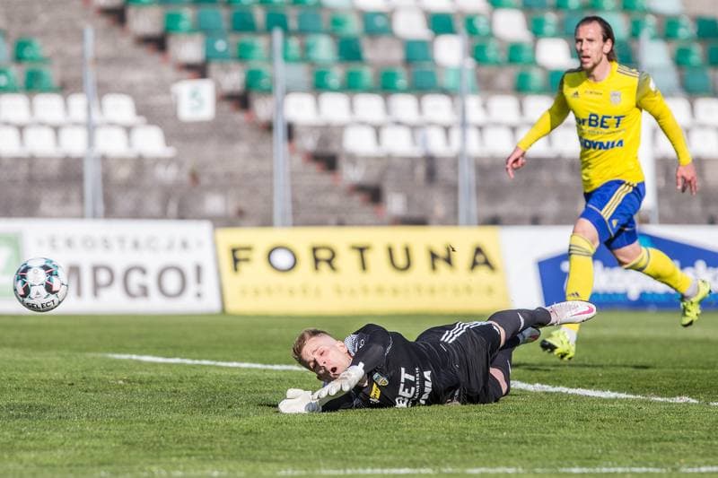 Football. Fortuna I Liga. Zaglebie Sosnowiec - Arka Gdynia. 28.04.2021