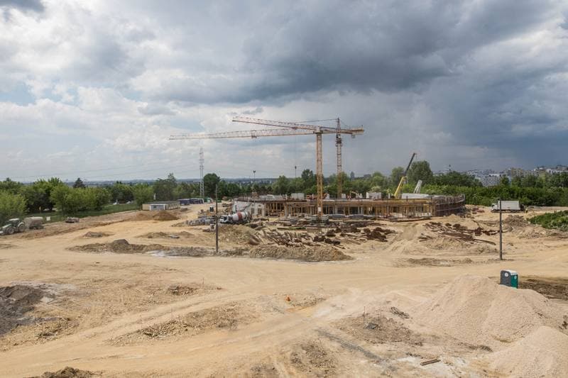 Football. Zaglebiowski Park Sportowy. Construction. 09.06.2021