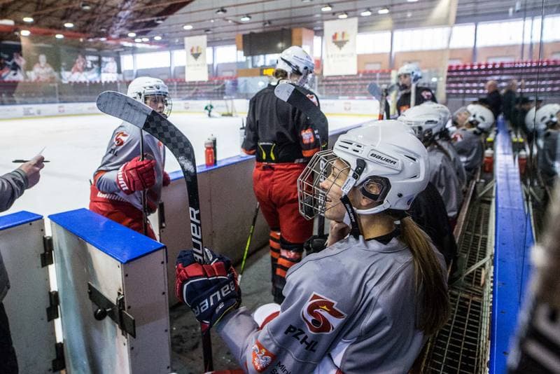 Ice Hockey. Poland national team. Training. 04.04.2022