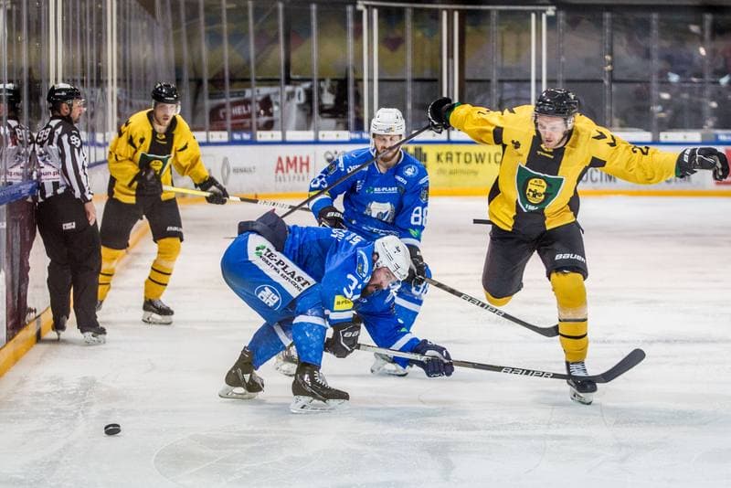 Ice Hockey. Polska Hokej Liga. GKS Katowice - Re-Plast Unia Oswiecim. 04.04.2022