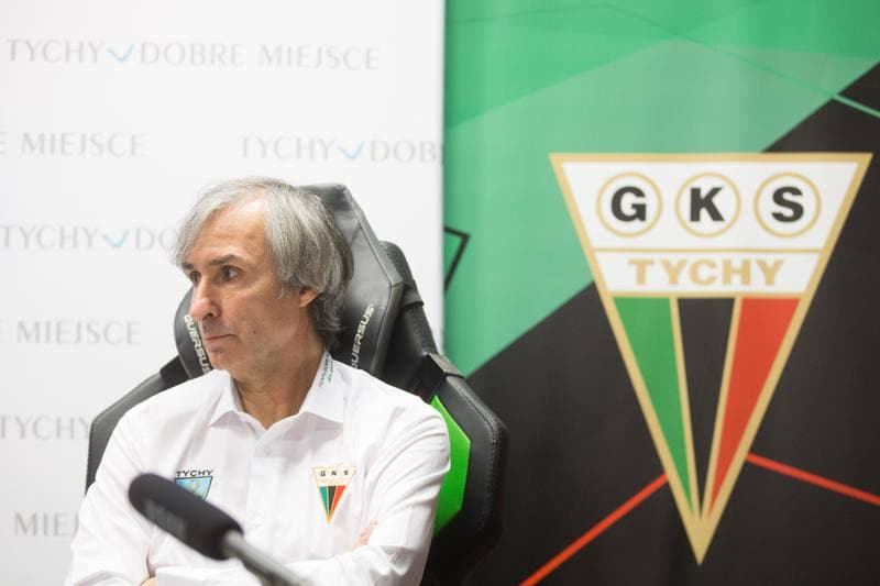 Football. GKS Tychy. Press Conference. 09.03.2020