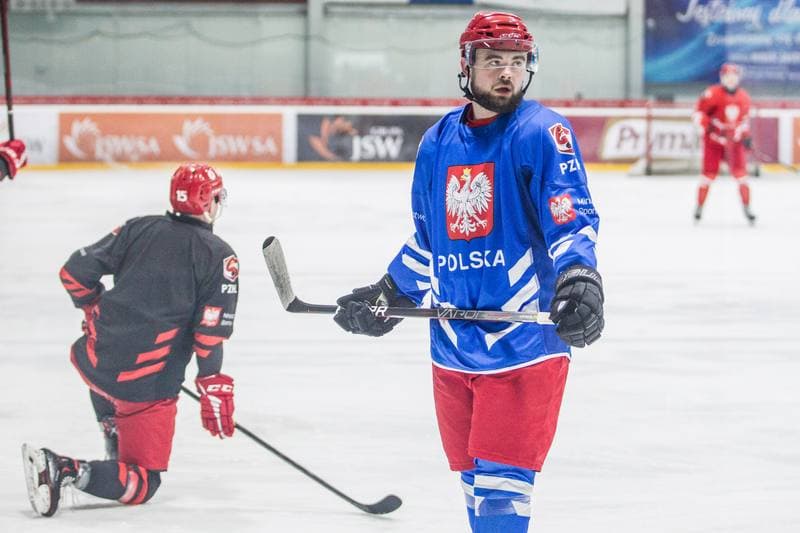 Ice Hockey. Poland national team. Training. 06.04.2022