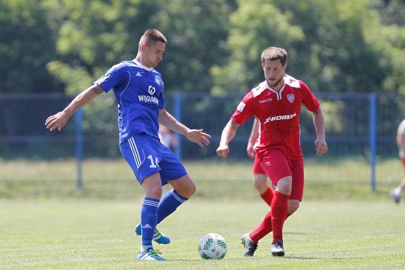 Football. Sparing. Ruch Chorzow - Rakow Czestochowa. 29.06.2016