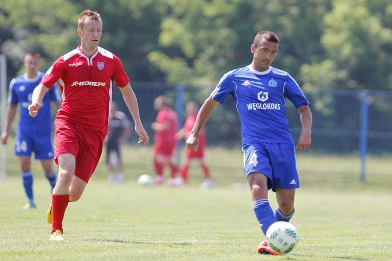 Football. Sparing. Ruch Chorzow - Rakow Czestochowa. 29.06.2016