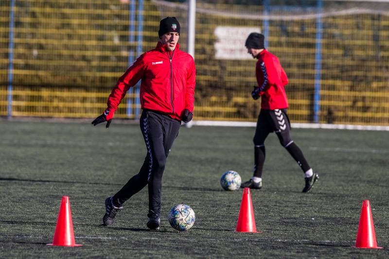 Football. GKS Tychy. Training. 15.01.2020