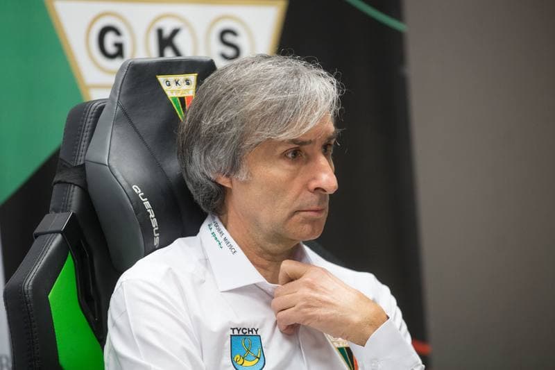 Football. GKS Tychy. Press Conference. 09.03.2020