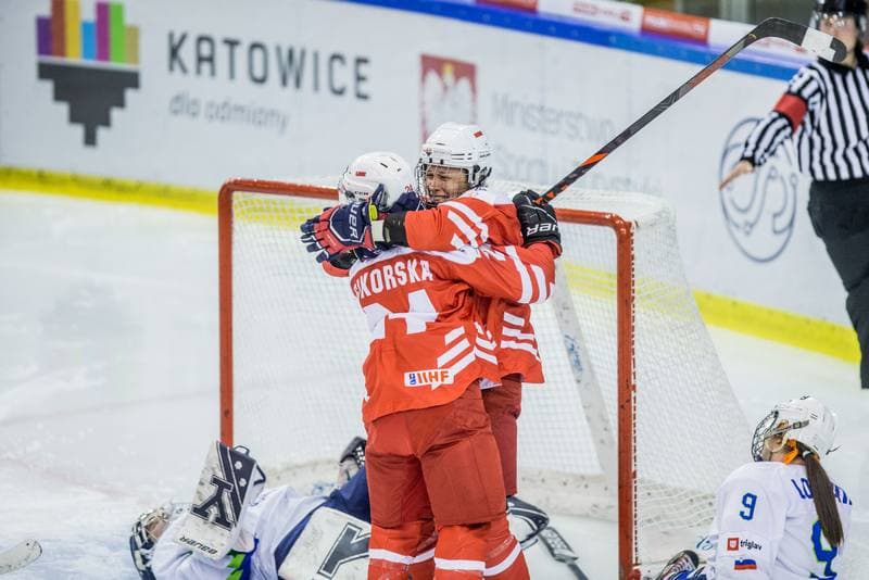 Ice Hockey. Women's World Championship Division 1B. Poland - Slovenia. 09.04.2022