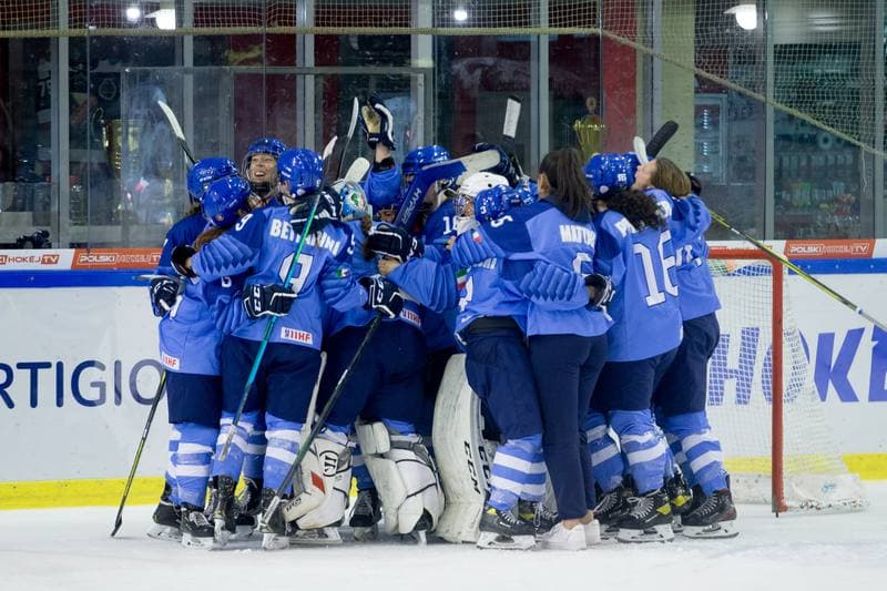 Ice Hockey. Women's World Championship Division 1 Group B. Italy - Korea. 14.04.2022