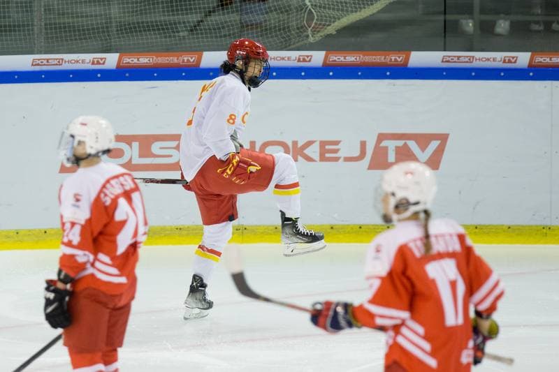 Ice Hockey. Women's World Championship Division 1B. Poland - China. 14.04.2022
