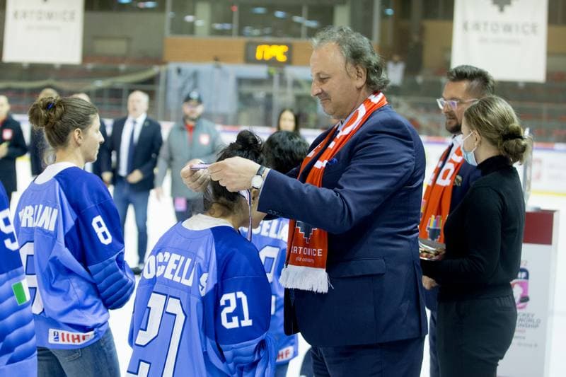 Ice Hockey. Women's World Championship Division 1B. Poland - China. 14.04.2022