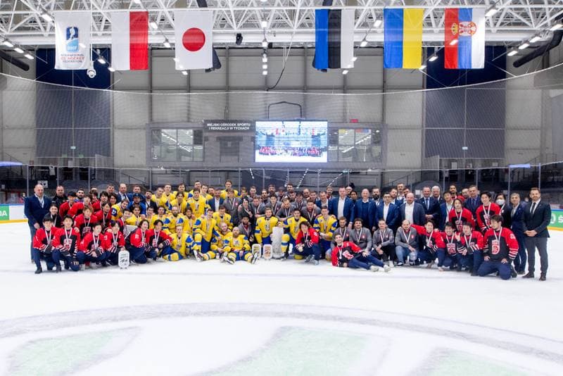 Ice Hockey. World Championship Division 1 Group B. Estonia - Ukraine. 01.05.2022