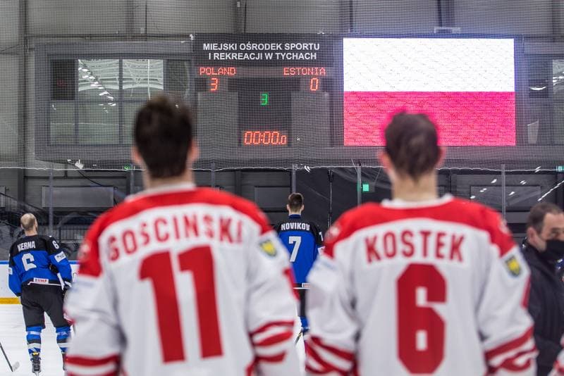 Ice Hockey. World Championship Division 1 Group B. Poland - Estonia. 26.04.2022