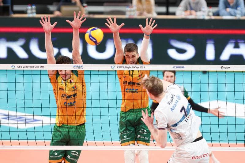 Volleyball. CEV Cup. Aluron CMC Warta Zawiercie - Allianz Milano. 10.01.2024