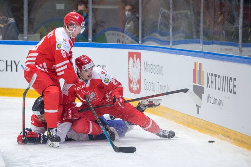 Ice Hockey. World Championship Division 1 Group B. Serbia - Poland. 29.04.2022