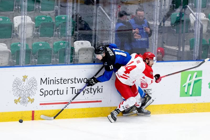 Ice Hockey. Olympic Qualification. Poland - Estonia. 08.02.2024