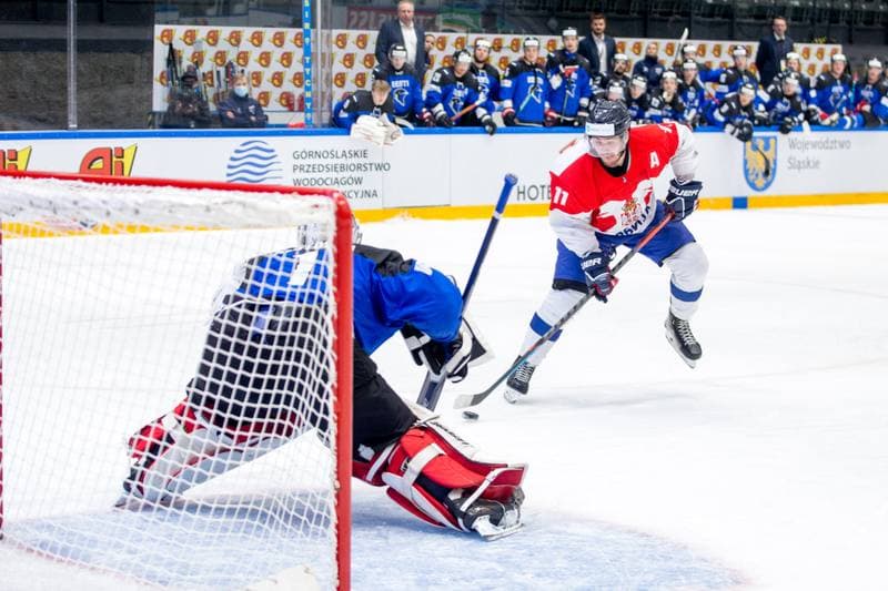 Ice Hockey. World Championship Division 1 Group B. Estonia - Serbia. 30.04.2022