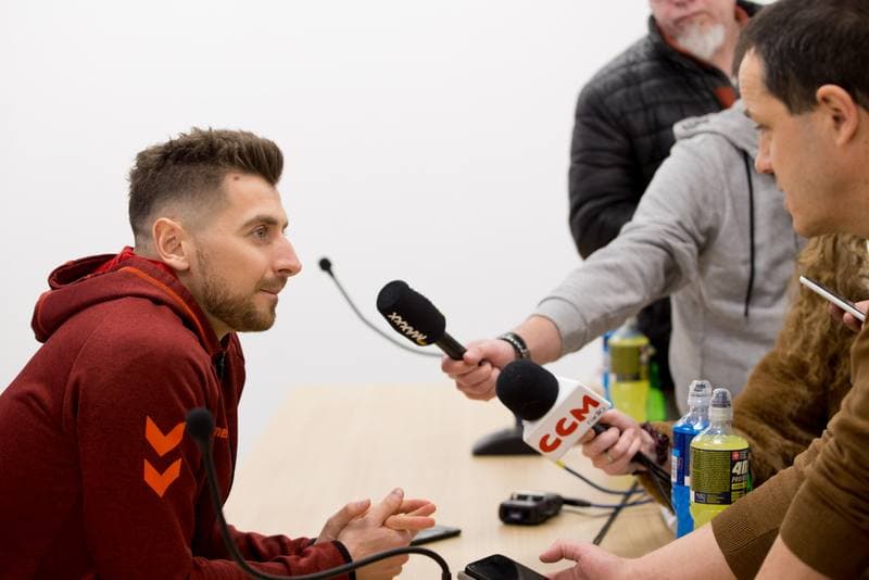 Football. Gornik Zabrze. Press Conference. 03.02.2022