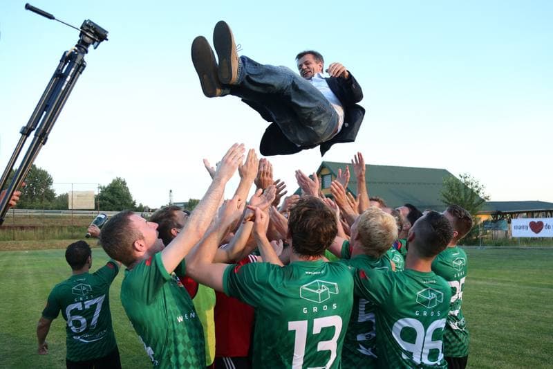 Football. Playoff for III Liga. Unia Turza Slaska - Gwarek Tarnowskie Gory. 22.06.2016