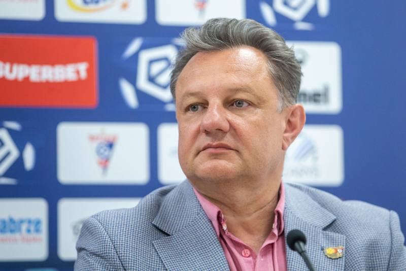 Football. Gornik Zabrze. Press Conference. 20.05.2022