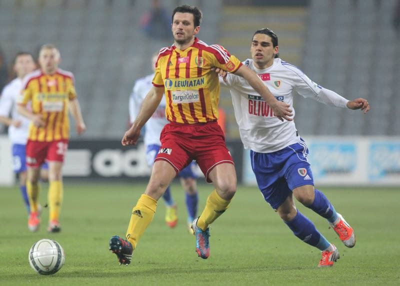 Football. T-Mobile Ekstraklasa. Korona Kielce - Piast Gliwice. 23.11.2012