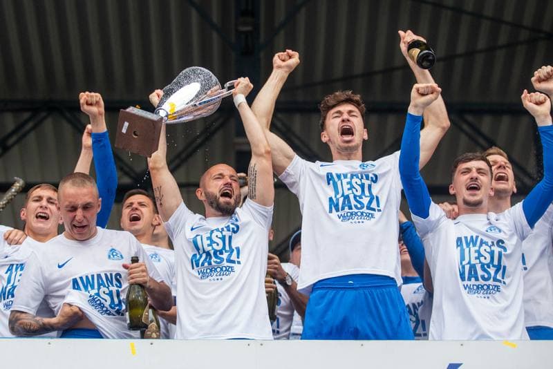 Football. Baraz o Fortuna I liga. Ruch Chorzow - Motor Lublin. 29.05.2022