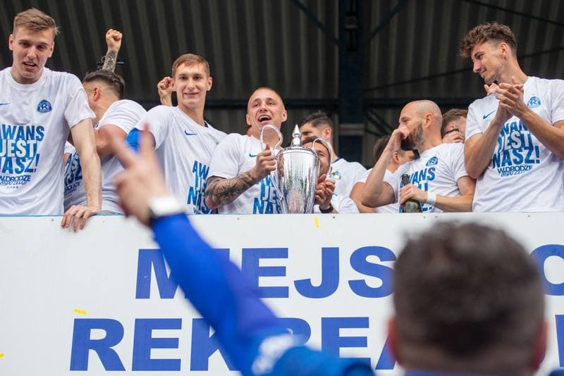 Football. Baraz o Fortuna I liga. Ruch Chorzow - Motor Lublin. 29.05.2022