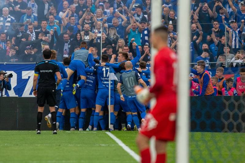 Football. Baraz o Fortuna I liga. Ruch Chorzow - Motor Lublin. 29.05.2022