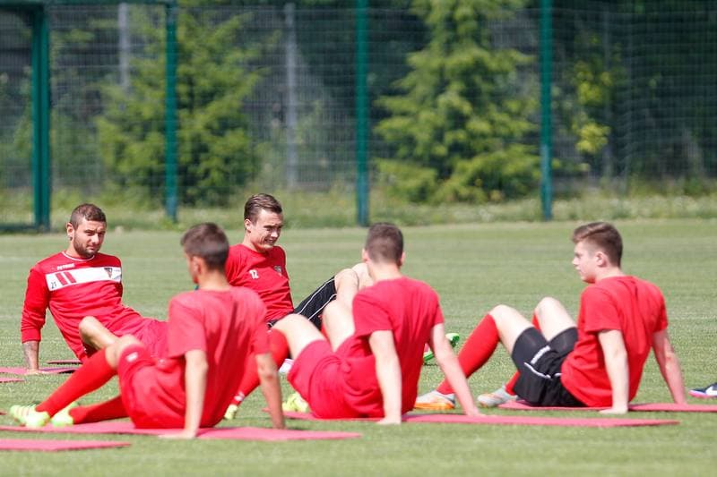 Football. Zaglebie Sosnowiec. Training. 22.06.2016