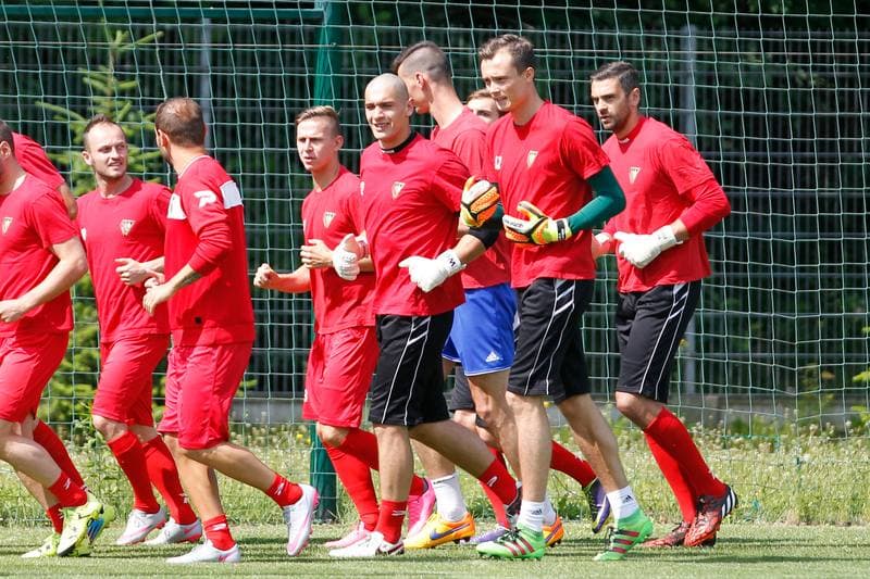 Football. Zaglebie Sosnowiec. Training. 22.06.2016