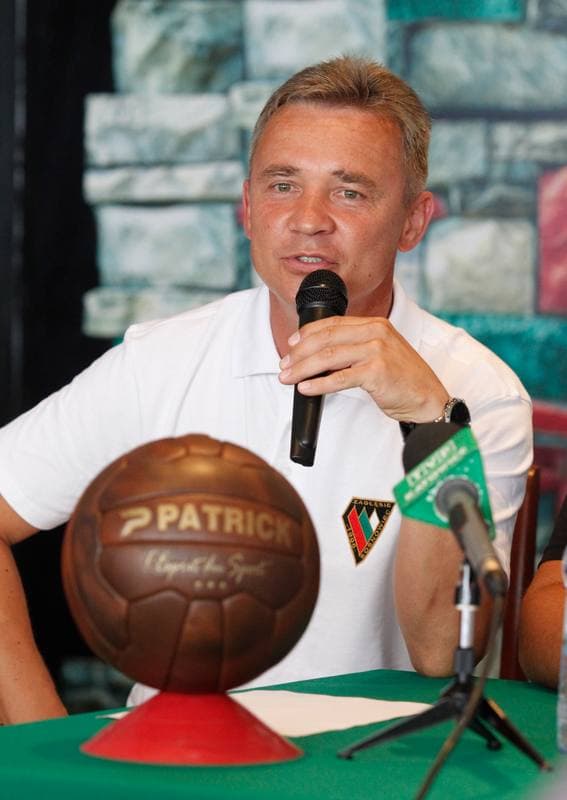 Football. Zaglebie Sosnowiec. Press Conference. 31.07.2014